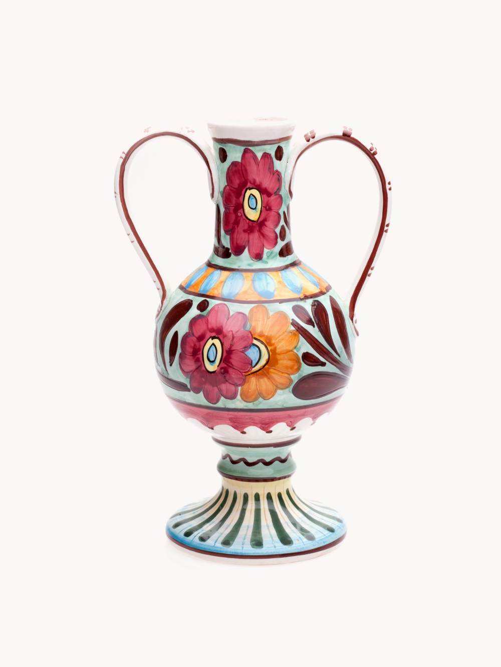 Sculpted Clay Candle Holder